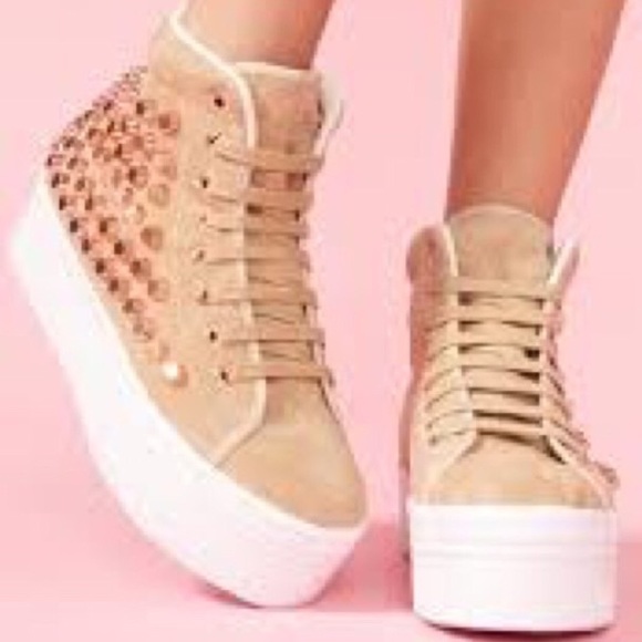 Jeffrey Campbell Shoes - Jeffrey Campbell Studded Homg Platform Sneakers